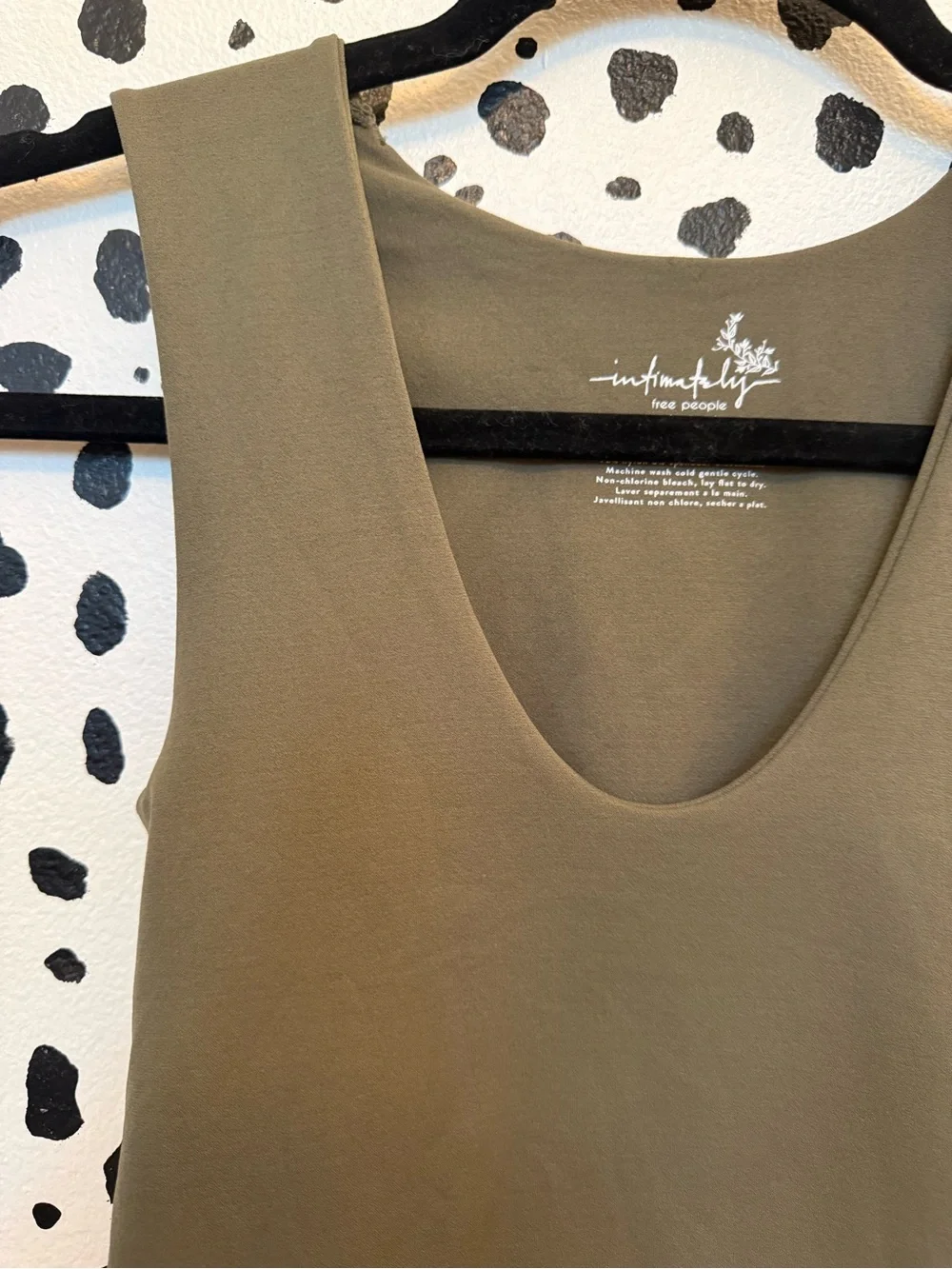 Free People Olive Scoop Neck Tank - Picture 2 of 4